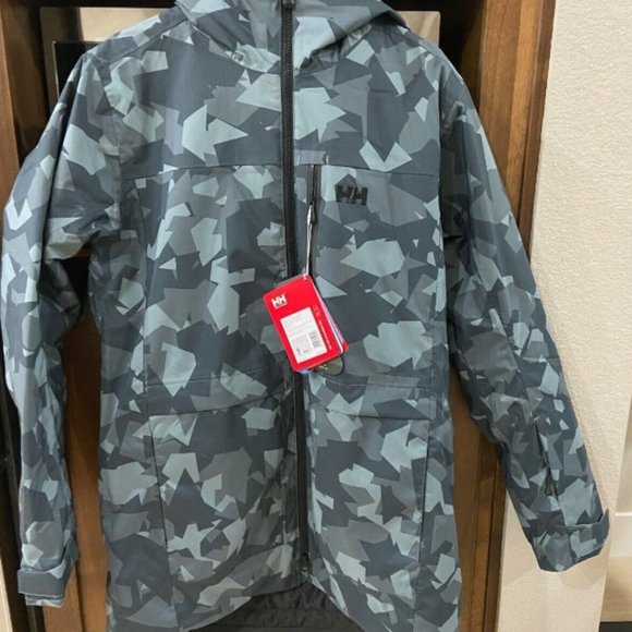 Helly Hanson Park City 3-in-1 Snowboard / Ski Jacket Men Med, Color Trooper Camo - Picture 1 of 8